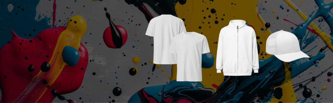 Can’t find the perfect combo of design, garment & color? Want your own custom print? Just get in touch.